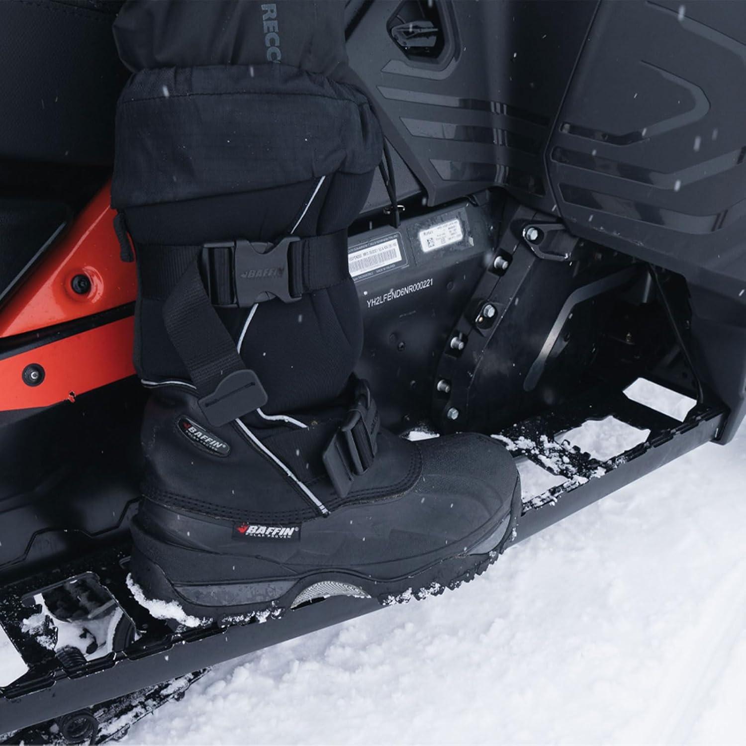 imageBaffin Impact Mens Boots Midcalf Height Available in Black ampamp White color for Extreme Cold weather Snow andor Icecovered environments Snowshoe CompatibleBlack