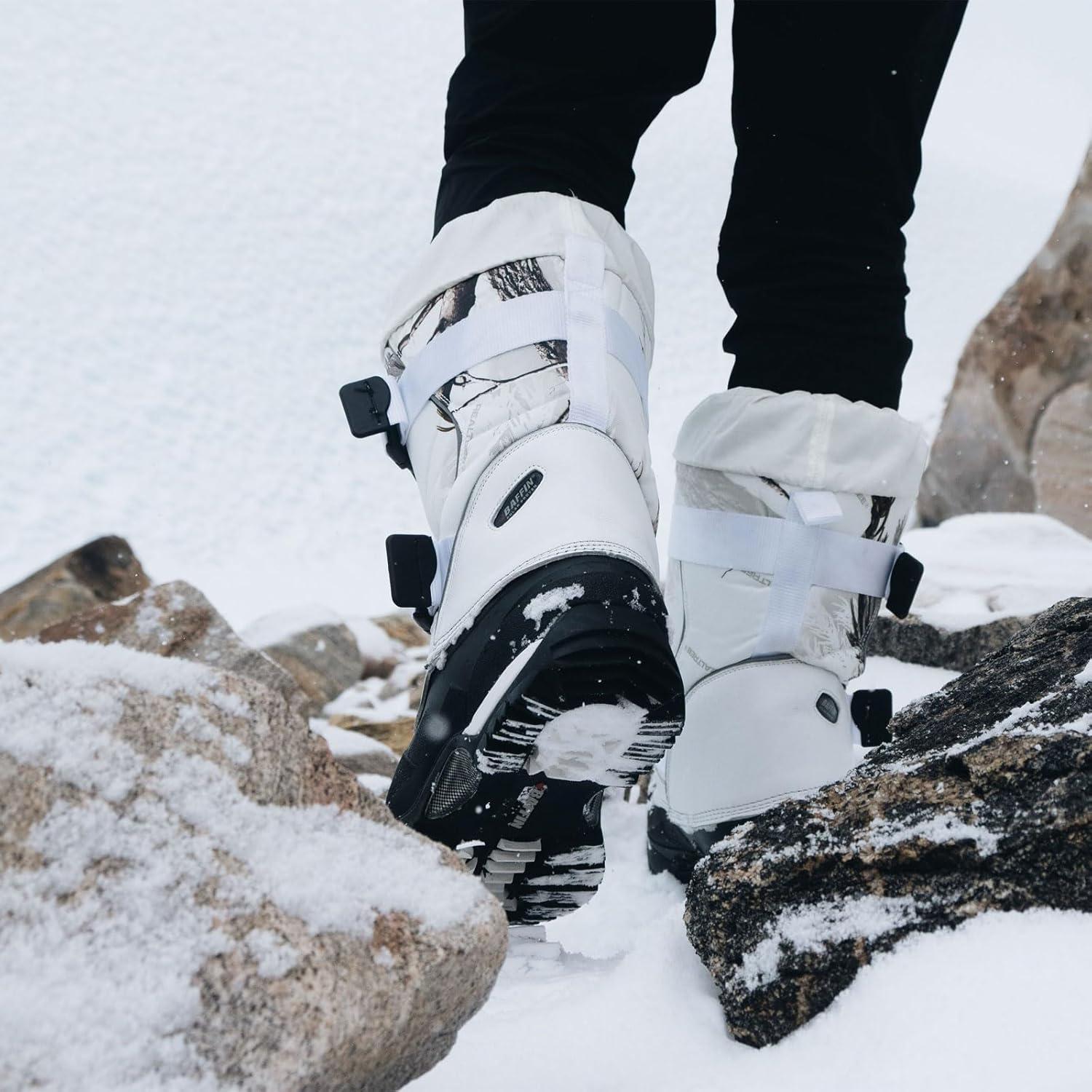 imageBaffin Impact Mens Boots Midcalf Height Available in Black ampamp White color for Extreme Cold weather Snow andor Icecovered environments Snowshoe CompatibleSnow Camo