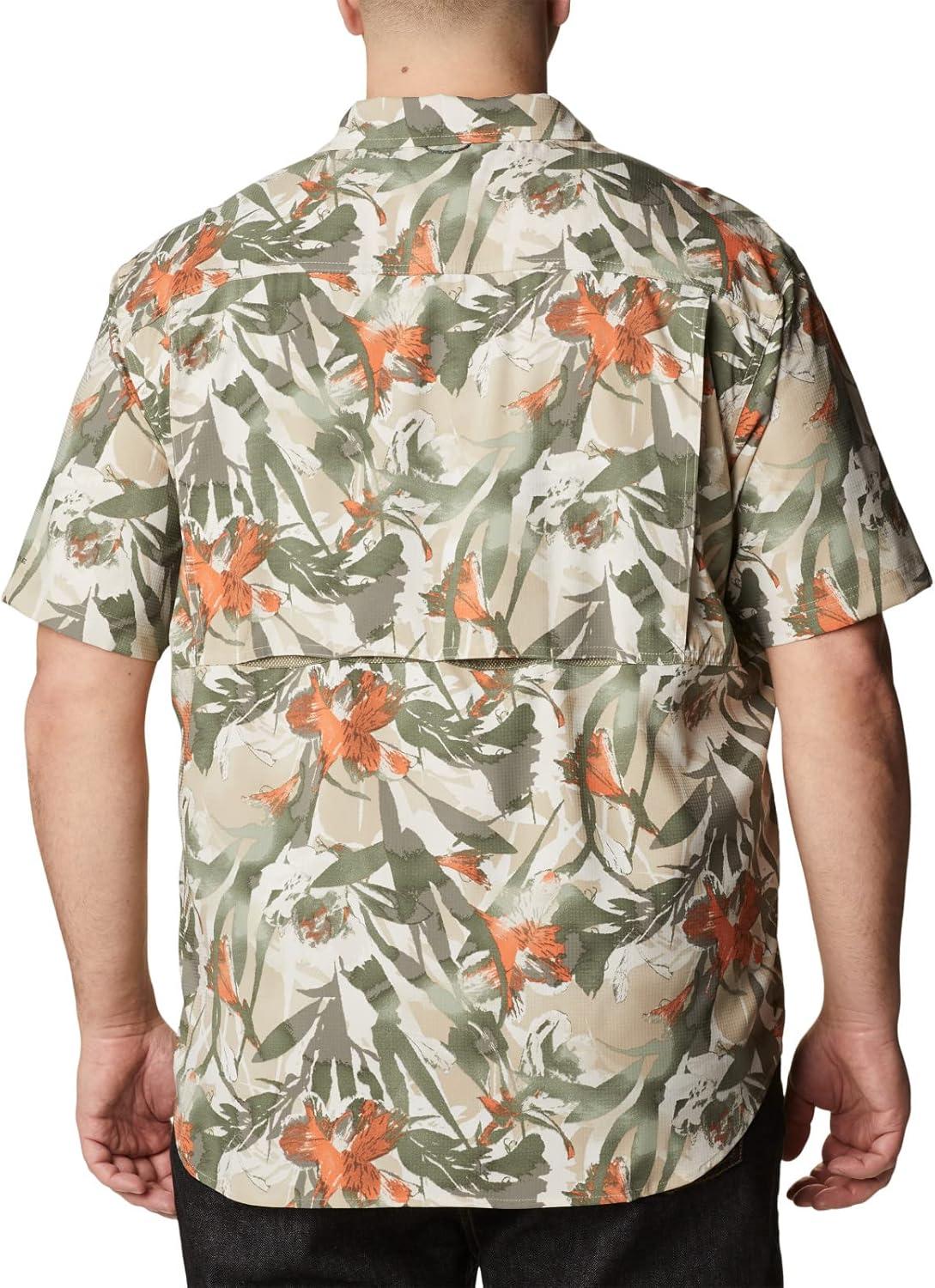 imageColumbia Mens Silver Ridge Utility Lite Novelty Short SleeveAncient Fossil Floriculture