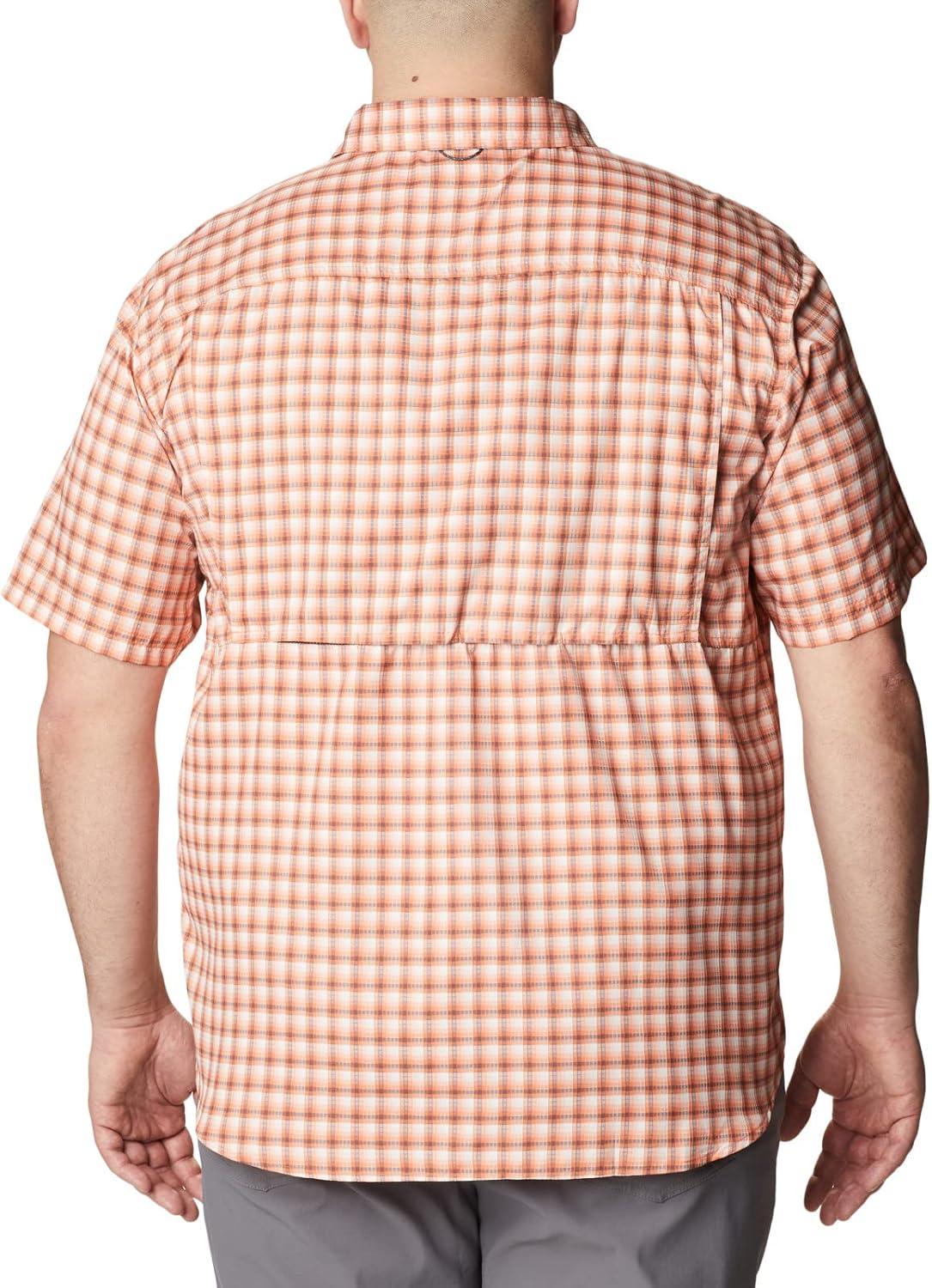 imageColumbia Mens Silver Ridge Utility Lite Novelty Short SleeveDesert Orange Pulaski Plaid