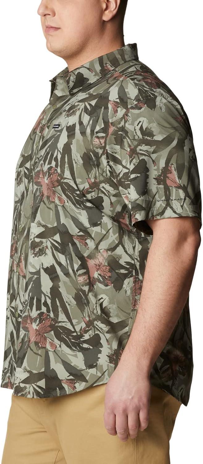 imageColumbia Mens Silver Ridge Utility Lite Novelty Short SleeveStone Green Floriculture