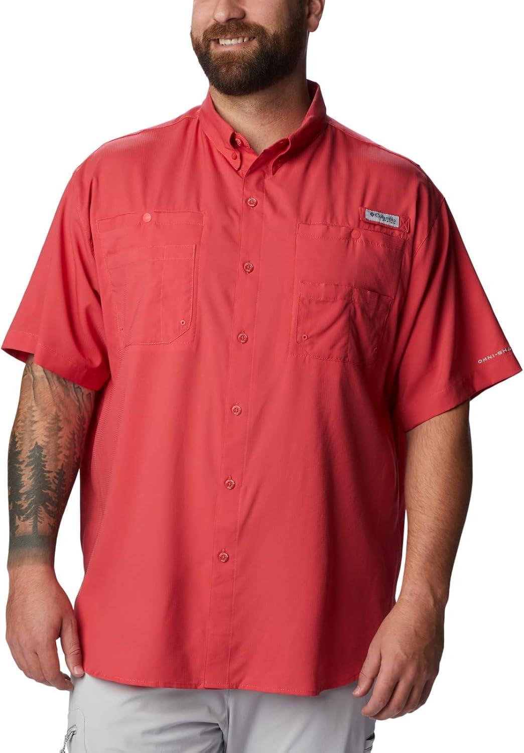 imageColumbia Mens Tamiami II Short Sleeve ShirtSunset Red