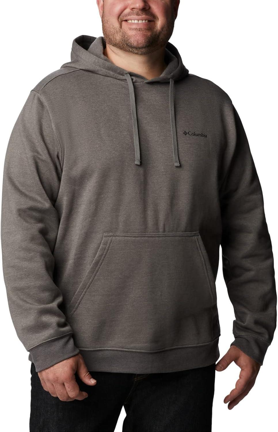 imageColumbia Mens Trek HoodieCharcoal HeatherCsc Sleeve Logo