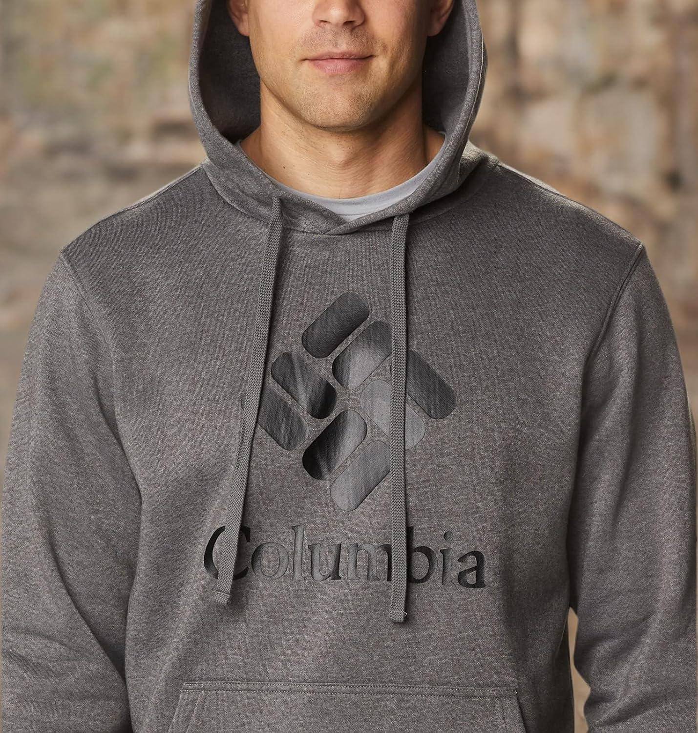 imageColumbia Mens Trek HoodieCharcoal HeatherCsc Stacked Logo