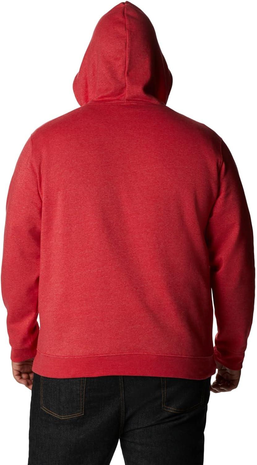 imageColumbia Mens Trek HoodieMountain Red HeatherCsc Stacked Logo