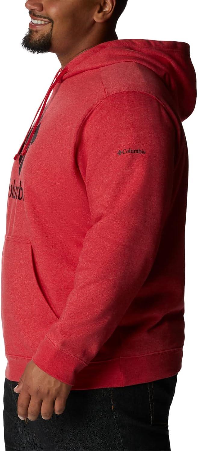 imageColumbia Mens Trek HoodieMountain Red HeatherCsc Stacked Logo
