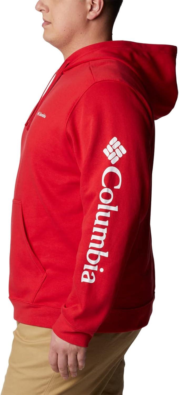 imageColumbia Mens Trek HoodieMountain RedCsc Sleeve Logo
