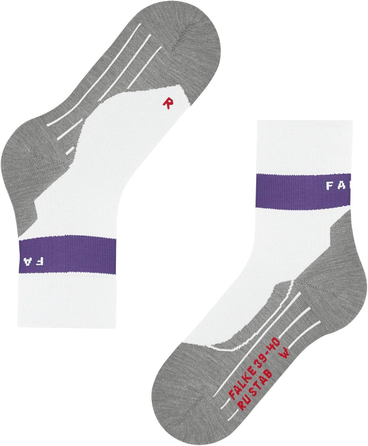 imageFALKE Womens RU Compression Stabilizing Running Socks 1 PairWhite White 2008