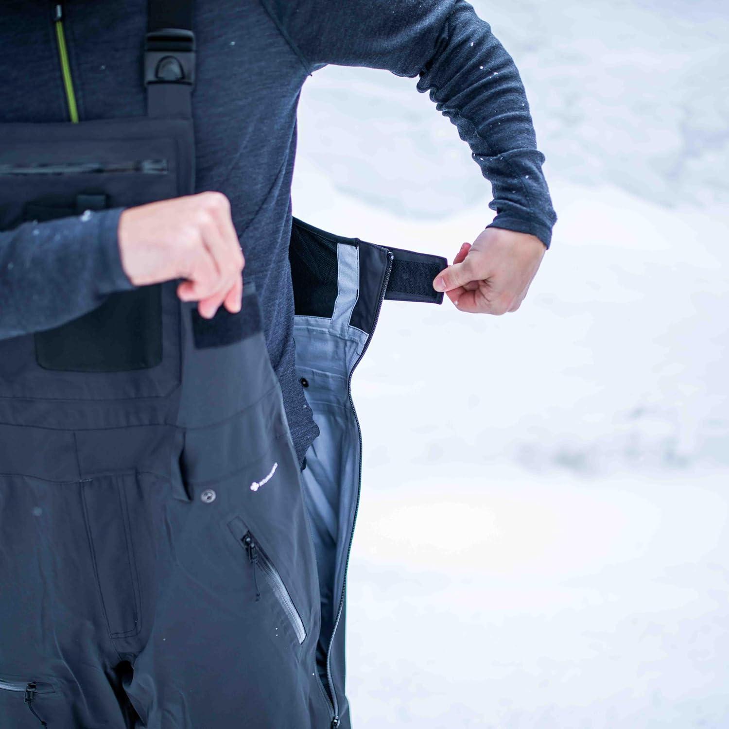 imageFlylow Mens Baker Bib Waterproof Breathable Ski ampamp Snowboard PantsBlack