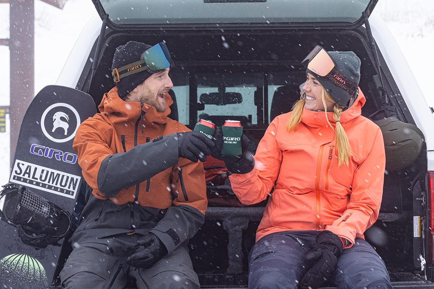 imageGiro Axis Ski Goggles Snowboard Goggles for Men Quick Change with 2 VIVID Lenses AntiFog Vent Tech OTGDark Shark Indicator Vivid Royal