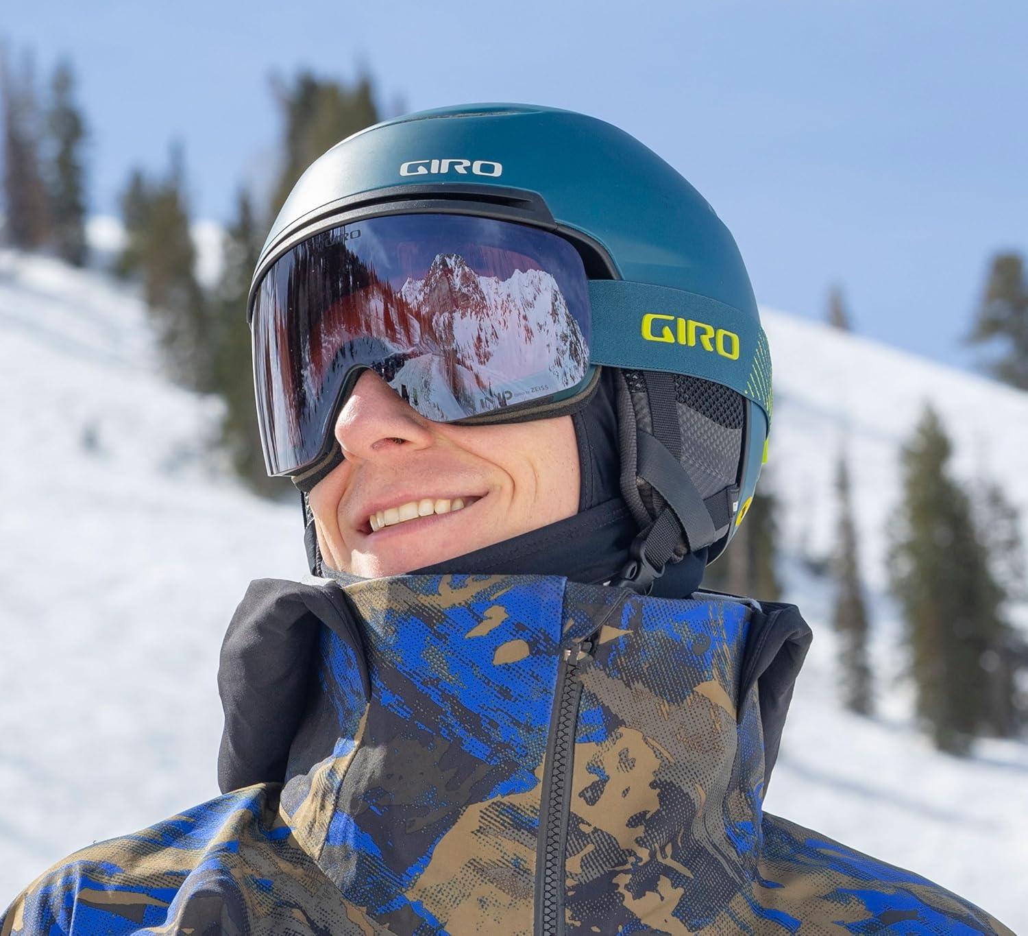 imageGiro Contour Goggles 2022Black Wordmark With Vivid RoyalVivid Infrared Lens