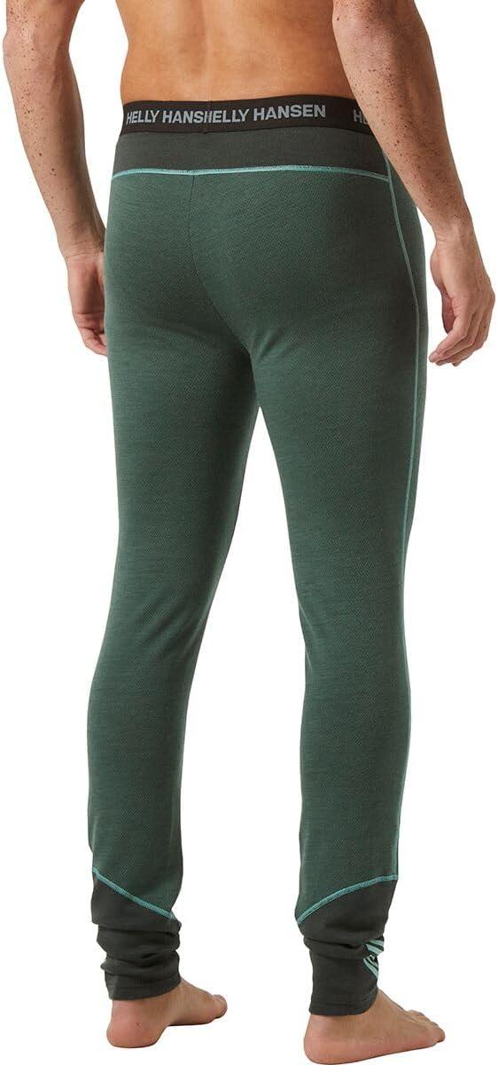imageHellyHansen LIFA Merino Midweight Pant for Men Track Pants with NonItch Fabric 2Layer Design Flat Lock Seams ZQ WoolGreen