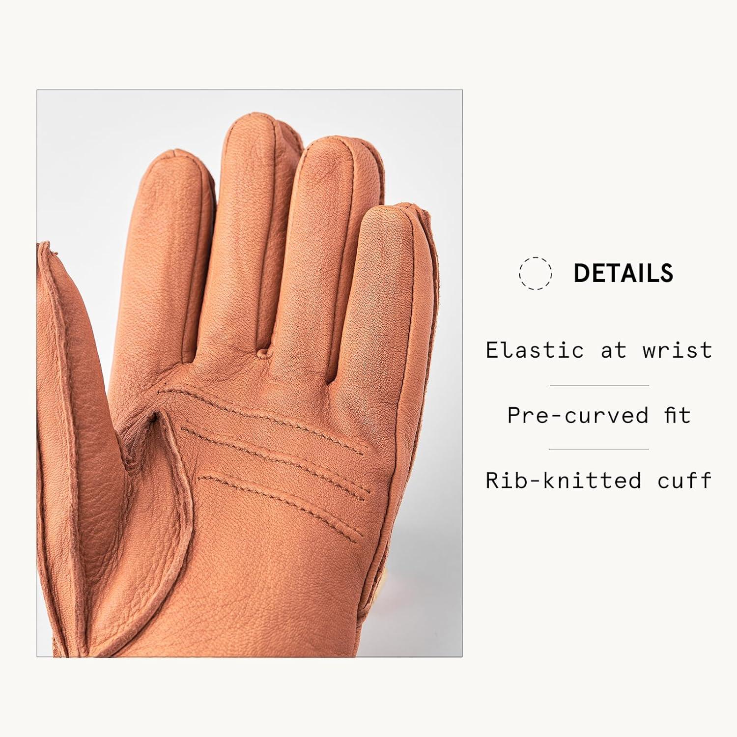 imageHestra Deerskin Primaloft Rib Glove Insulated Leather Glove for Work ampamp Everyday UseCork