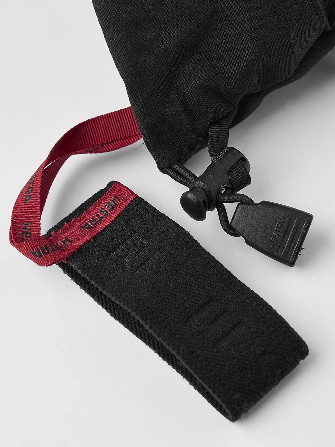 imageHestra Womens Heli Ski Female Glove 3Finger Leather Snow Glove for Skiing Snowboarding and MountaineeringBlackOffwhite