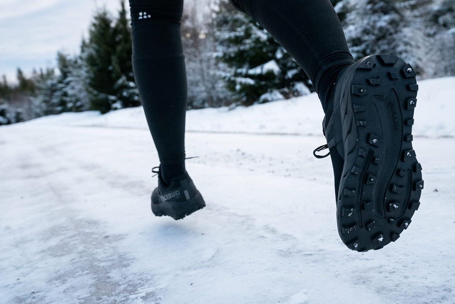 imageIcebug Womens Arcus BUGrip GTX Trail Running Shoe with Carbide Studded Traction SoleTrue Black