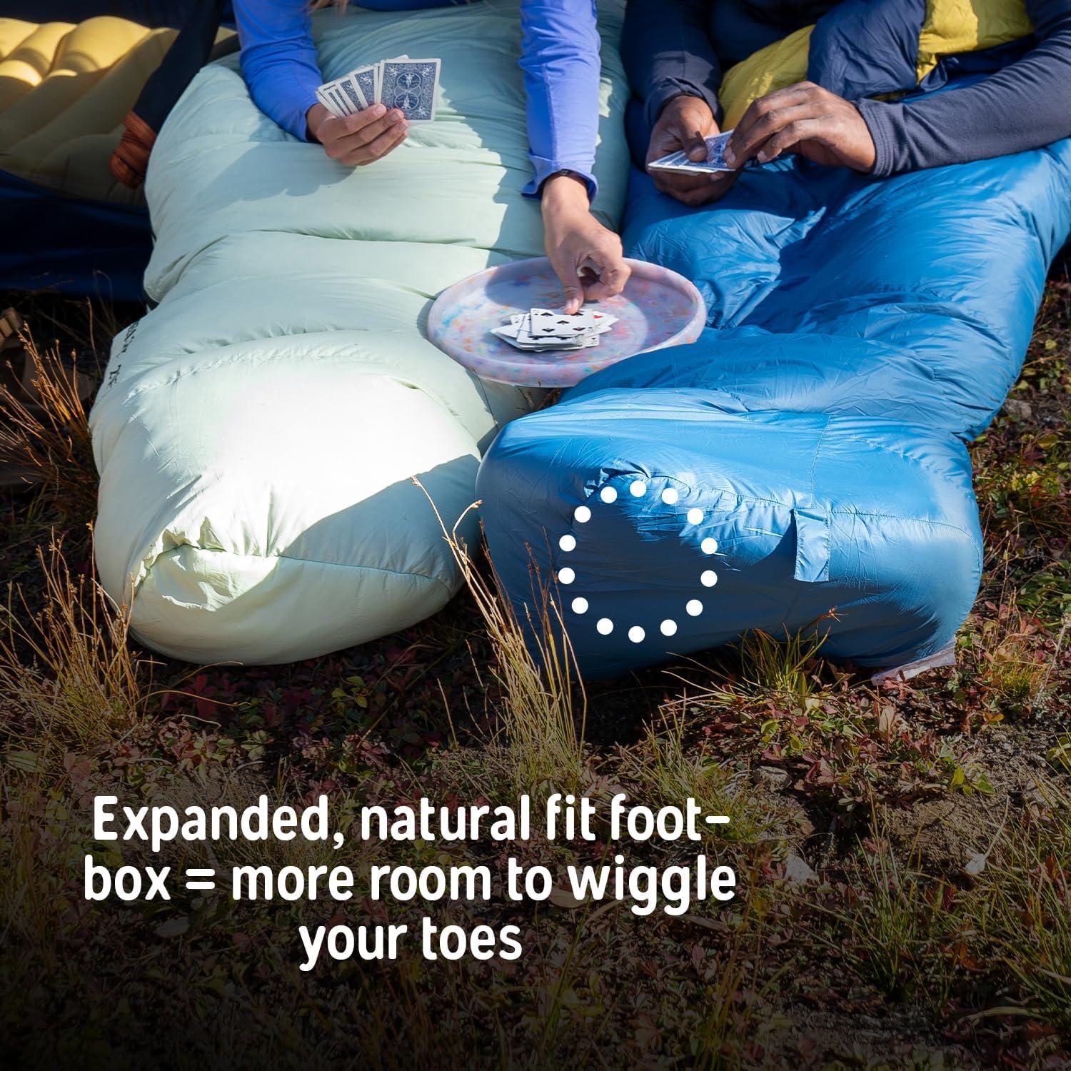 imageKelty Cosmic 20 Down Mummy Sleeping Bag for Backpacking Campers 550 Fill Power Recycled Fabrics with PFASFree DWR Designed in Sunny ColoradoDark Blue