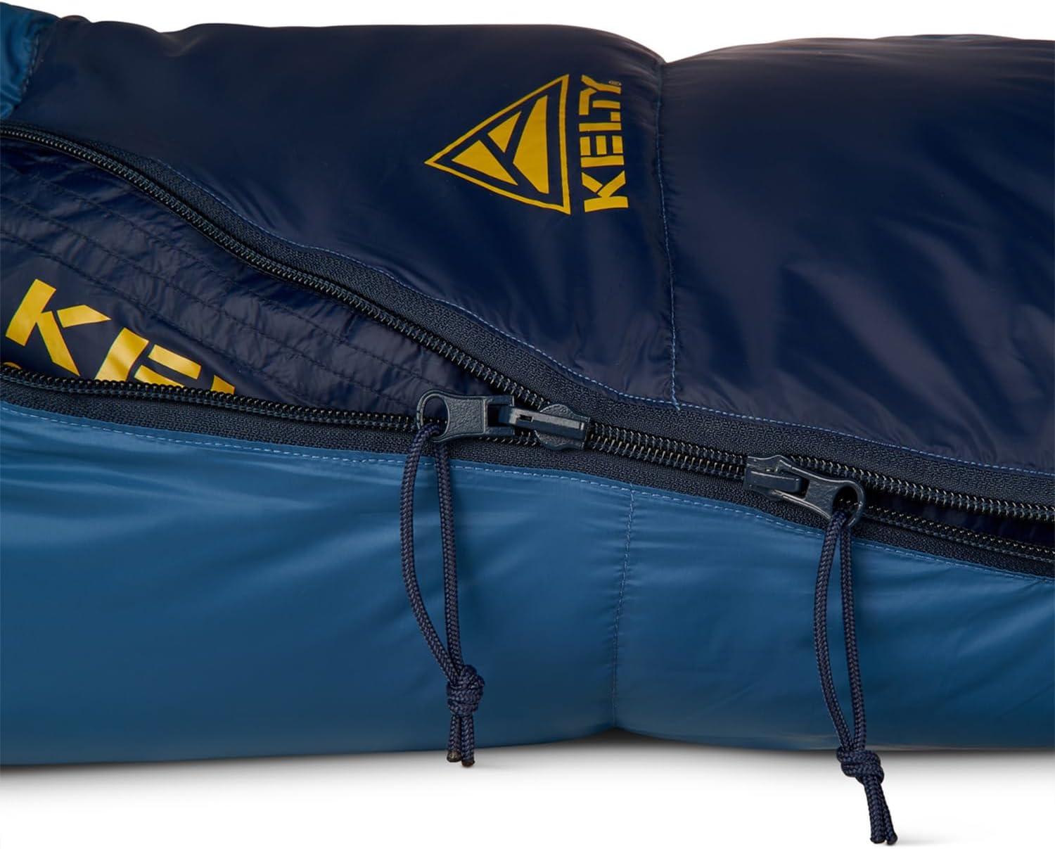 imageKelty Cosmic 20 Down Mummy Sleeping Bag for Backpacking Campers 550 Fill Power Recycled Fabrics with PFASFree DWR Designed in Sunny ColoradoDark Blue