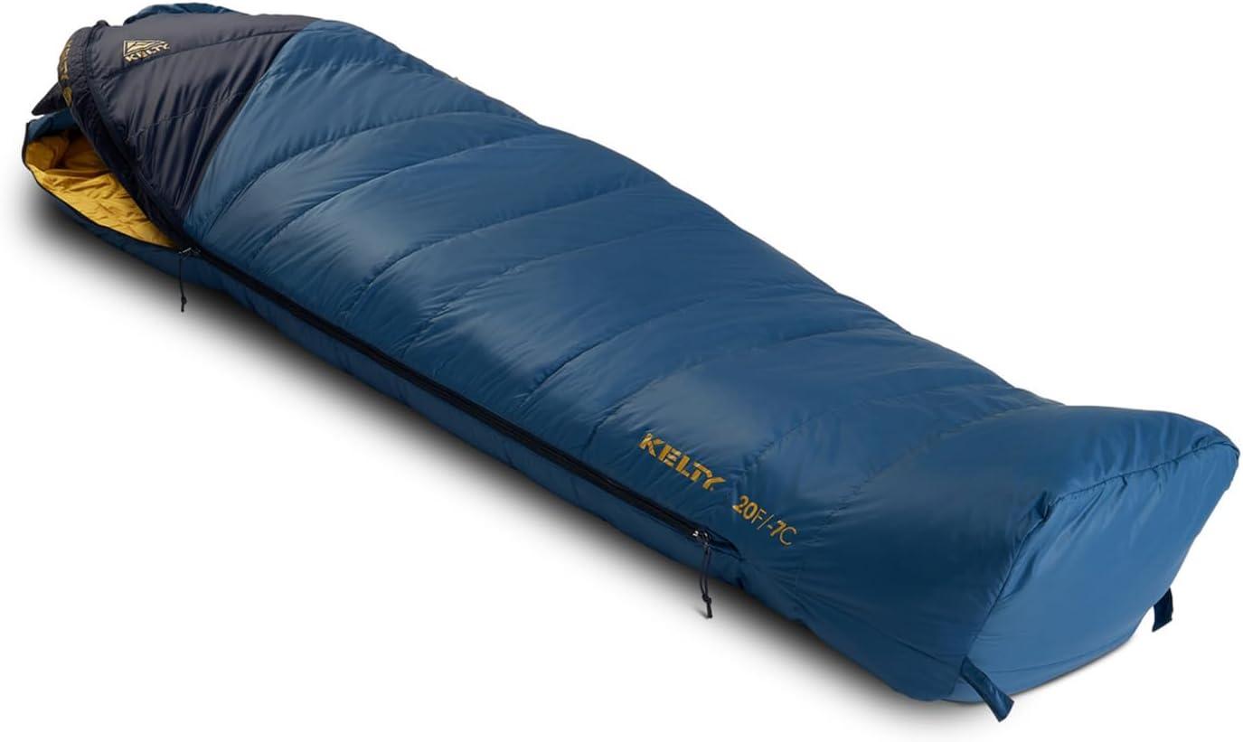 imageKelty Cosmic 20 Down Mummy Sleeping Bag for Backpacking Campers 550 Fill Power Recycled Fabrics with PFASFree DWR Designed in Sunny ColoradoDark Blue