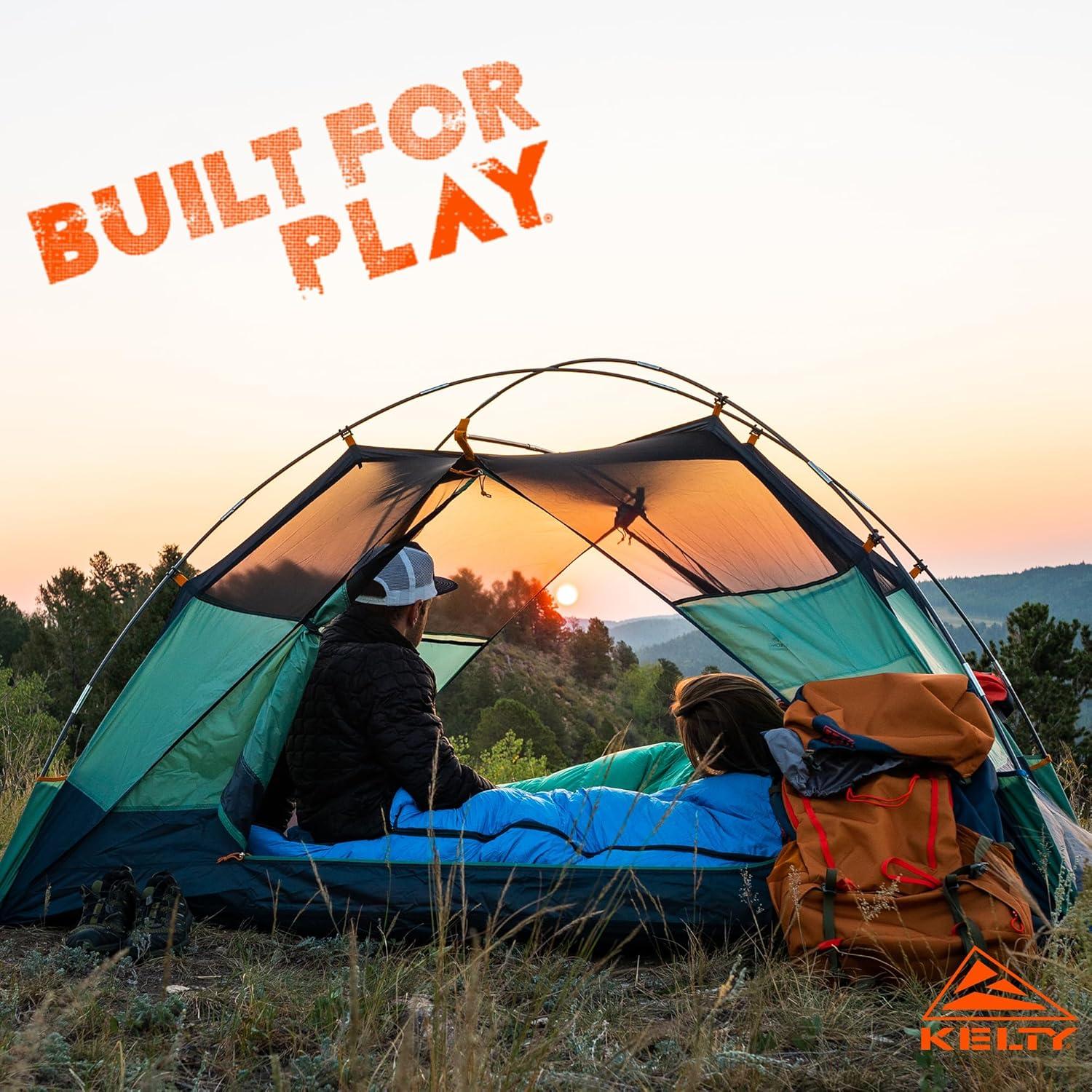 imageKelty Cosmic Ultra 20 Degree Sleeping Bag 800 Dridown Premium Thermal Efficiency Soft to Touch Large Footbox Environmental and Health Friendly C0 and PFCFree DWR Compression Stuff Sack ampamp MoreLong