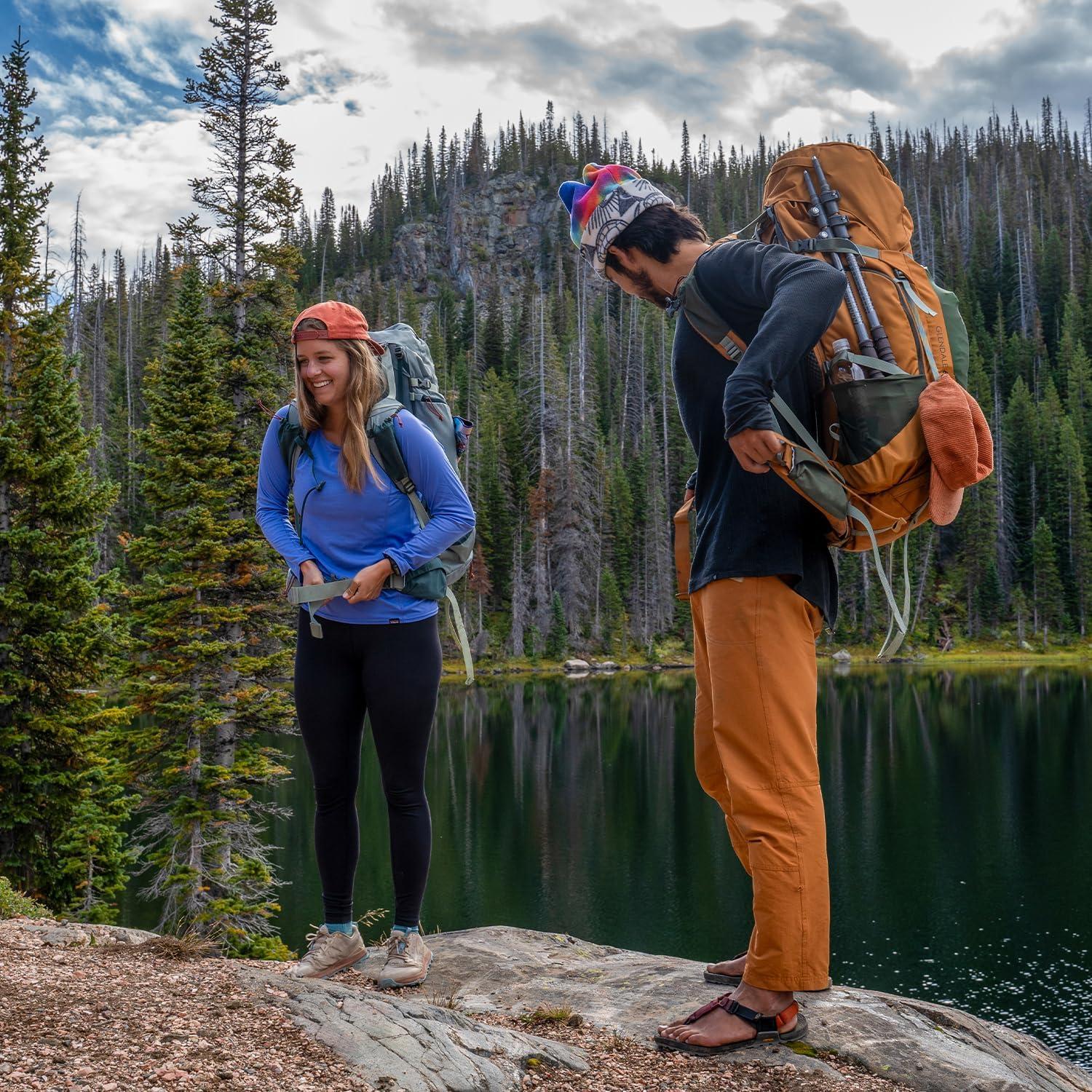 imageKelty Glendale 65L 105L Multiday Backpacking Thru Hiking Pack Adjustable Suspension Customized Fit Pageant Blue 105LSea Spray