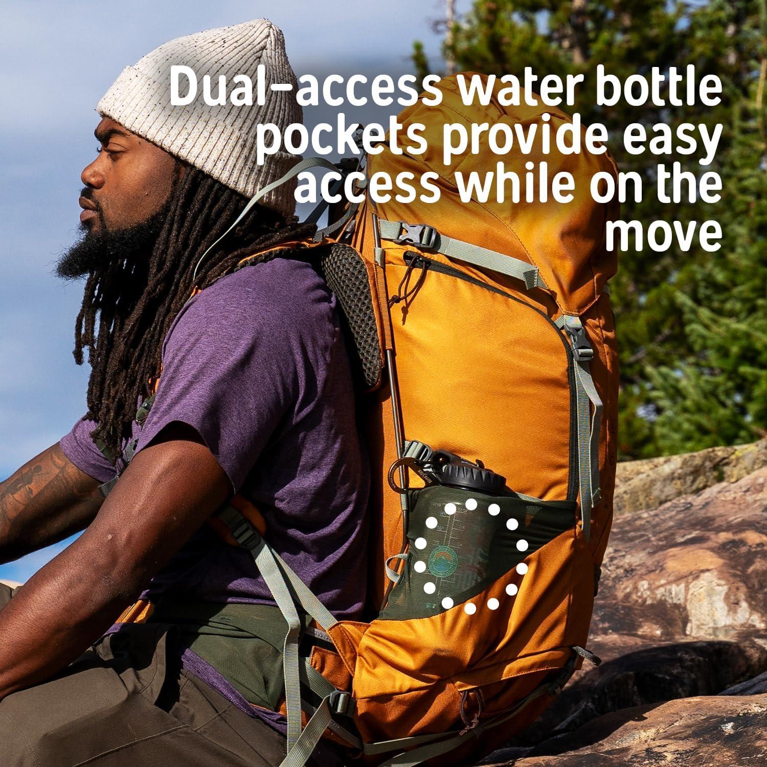 imageKelty Glendale 65L 105L Multiday Backpacking Thru Hiking Pack Adjustable Suspension Customized Fit Pageant Blue 105LSea Spray