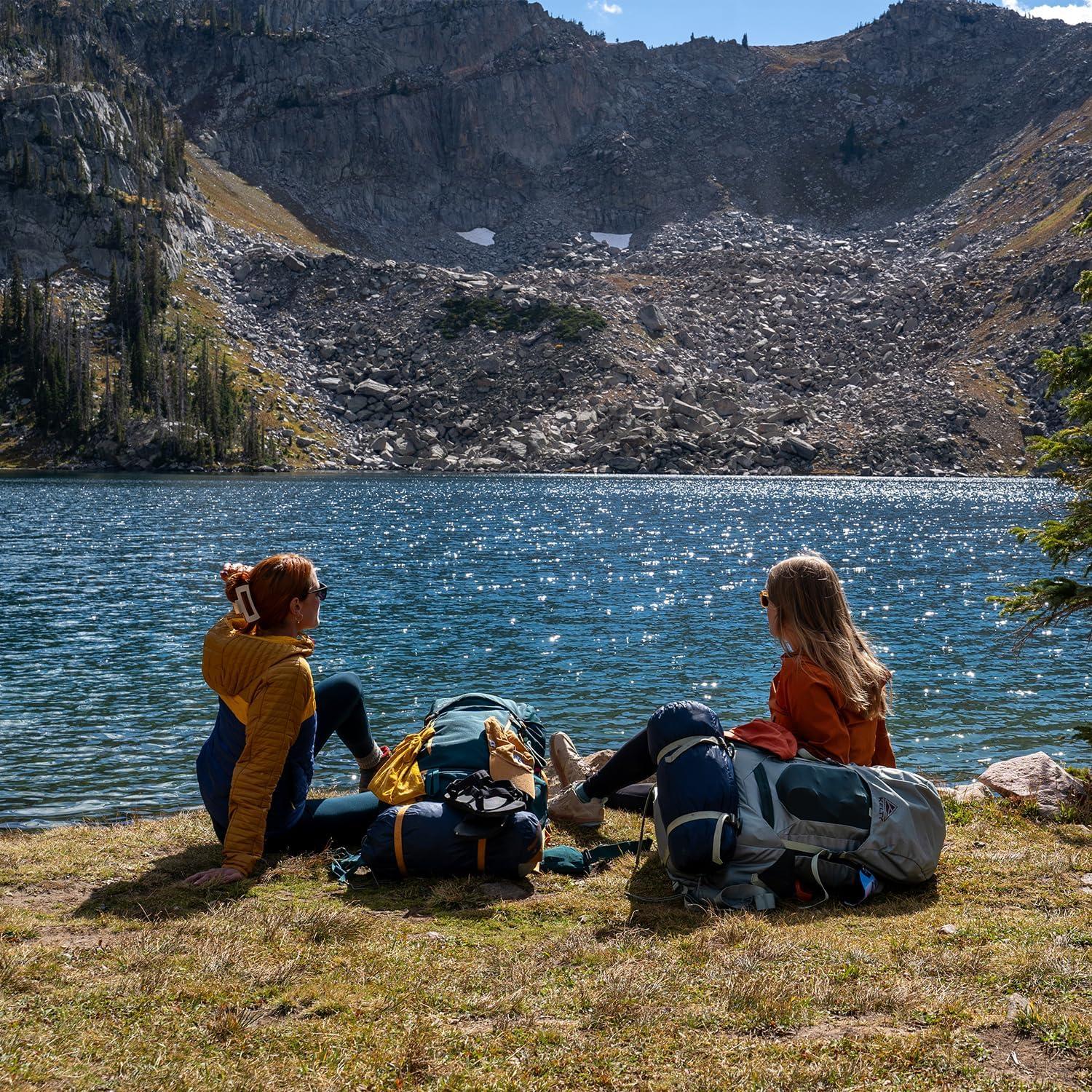 imageKelty Glendale 65L 105L Multiday Backpacking Thru Hiking Pack Adjustable Suspension Customized Fit Pageant Blue 105LSea Spray