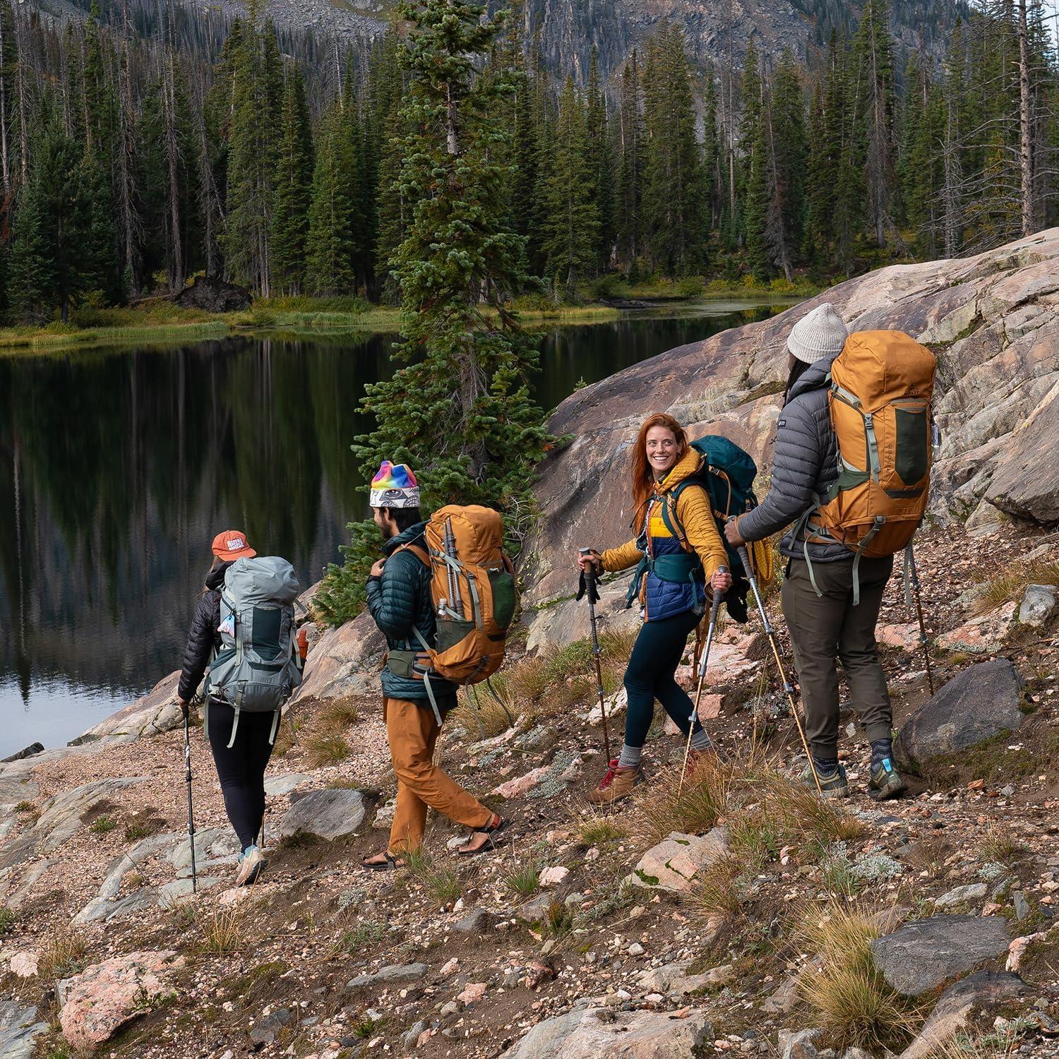 imageKelty Glendale 65L 105L Multiday Backpacking Thru Hiking Pack Adjustable Suspension Customized Fit Pageant Blue 105LSea Spray