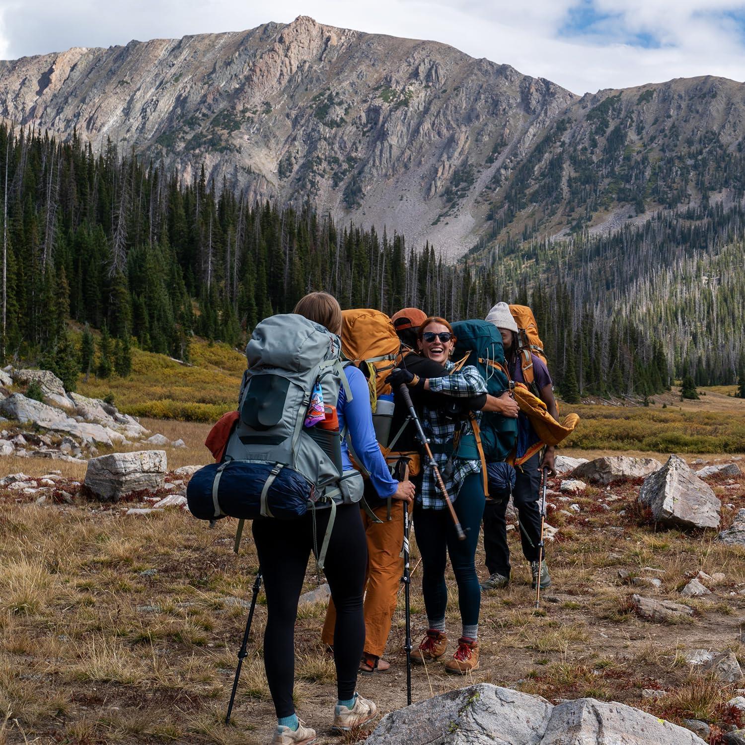 imageKelty Glendale 65L 105L Multiday Backpacking Thru Hiking Pack Adjustable Suspension Customized Fit Pageant Blue 105LSea Spray