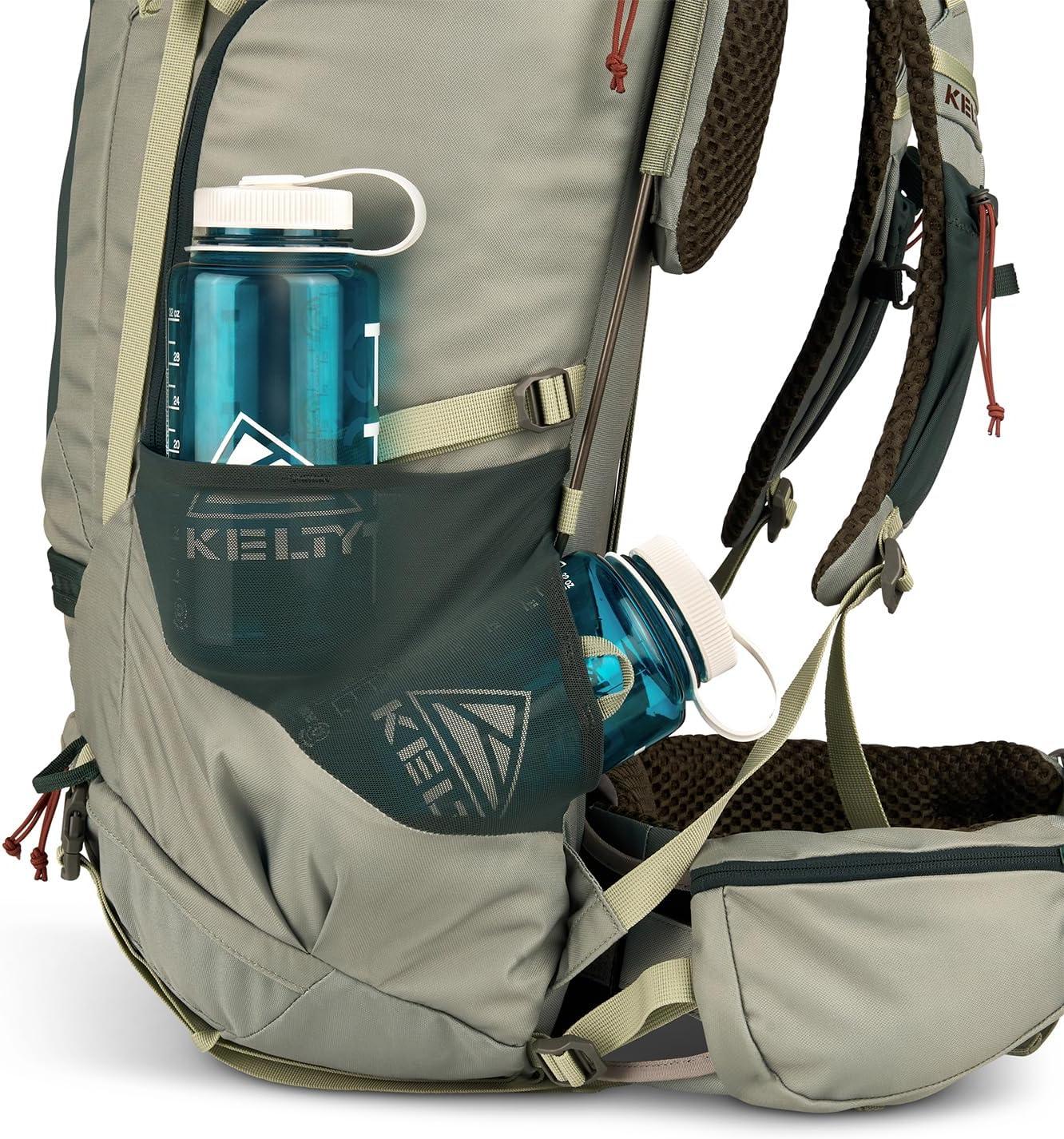 imageKelty Glendale 65L 105L Multiday Backpacking Thru Hiking Pack Adjustable Suspension Customized Fit Pageant Blue 105LSea Spray