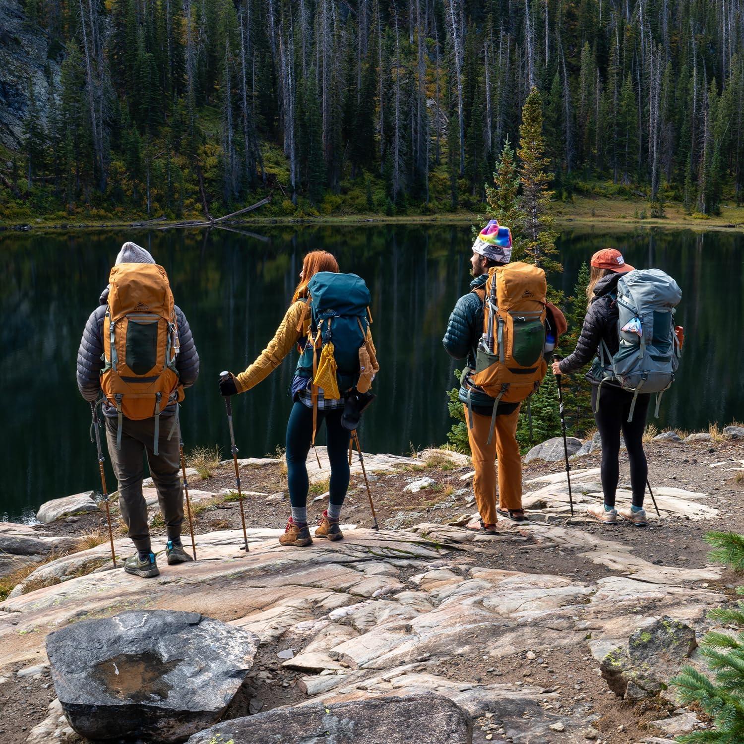 imageKelty Glendale 65L 105L Multiday Backpacking Thru Hiking Pack Adjustable Suspension Customized Fit Pageant Blue 105LSea Spray