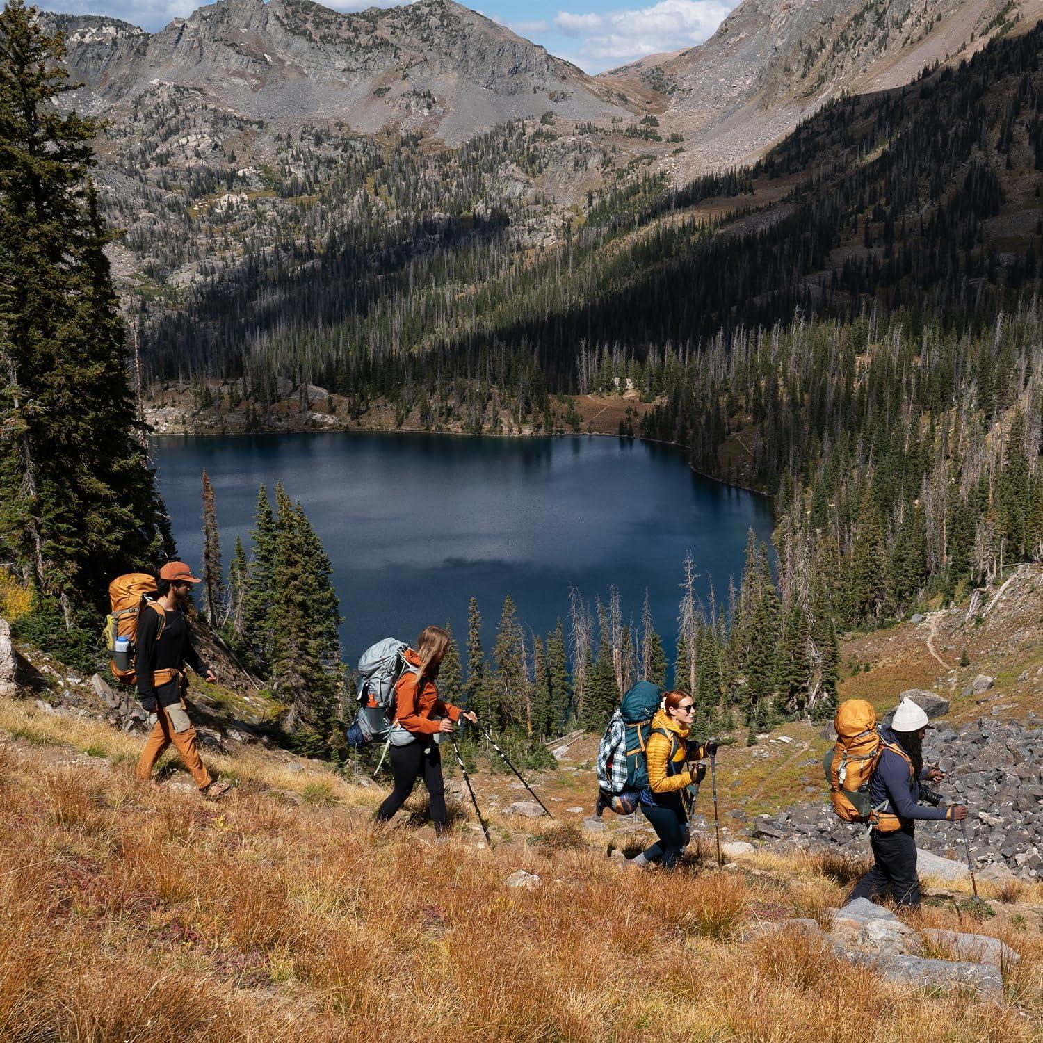 imageKelty Glendale 65L 105L Multiday Backpacking Thru Hiking Pack Adjustable Suspension Customized Fit Pageant Blue 105LSea Spray