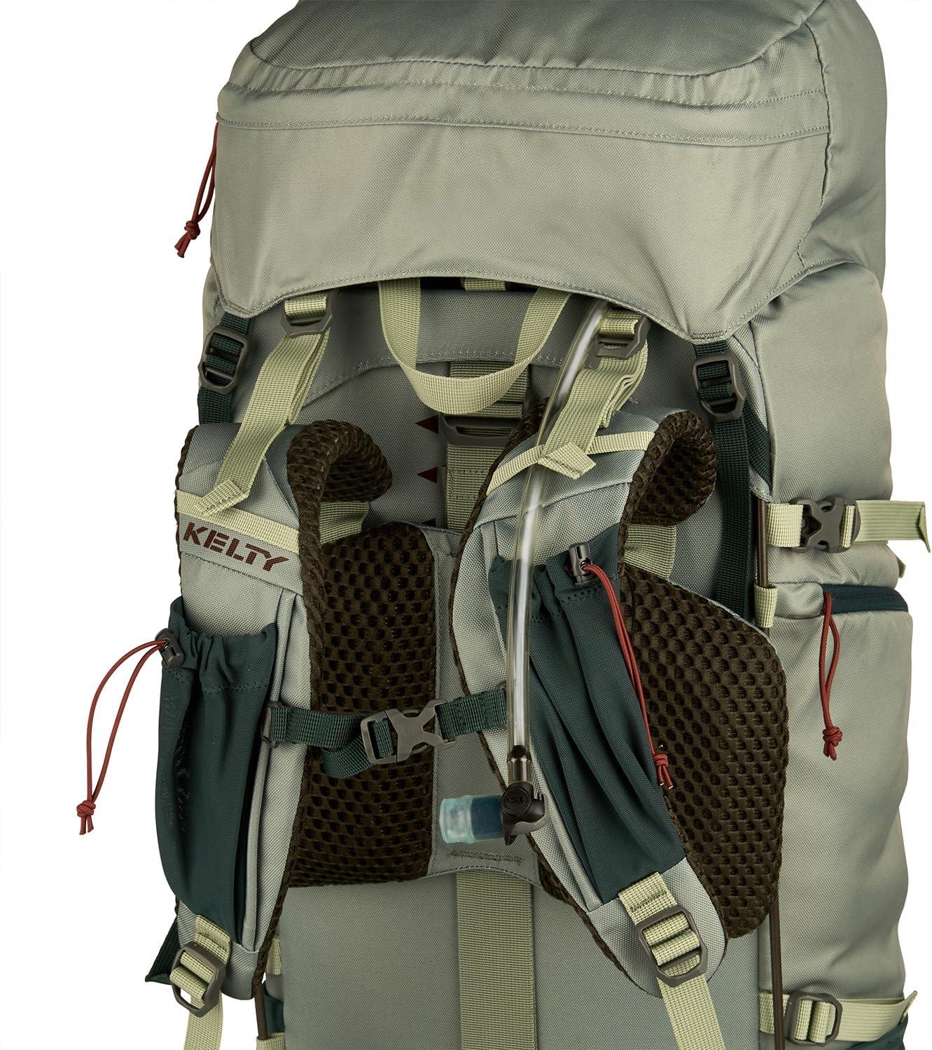 imageKelty Glendale 65L 105L Multiday Backpacking Thru Hiking Pack Adjustable Suspension Customized Fit Pageant Blue 105LSea Spray