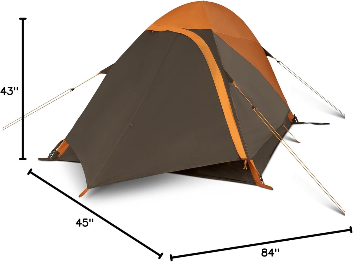imageKelty Grand Mesa 2P or 4P Backpacking Tent 3 Season Camping Thru Hiking Shelter Aluminum Pole Frame Single Door Vestibule 2024 Model2 Person