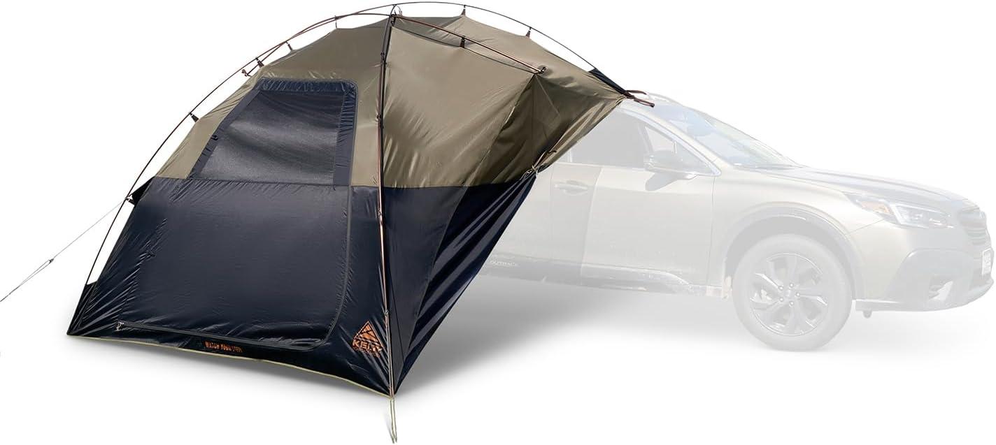 imageKelty Highroads Overlanding Shelter Universal Mount Car Camping Tent with Large Zippered Entry Aluminum Frame Adjustable Walls and Windows UV Protection Rainproof Stuff Duffel Included 2024Highroads Shelter Aluminum Frame