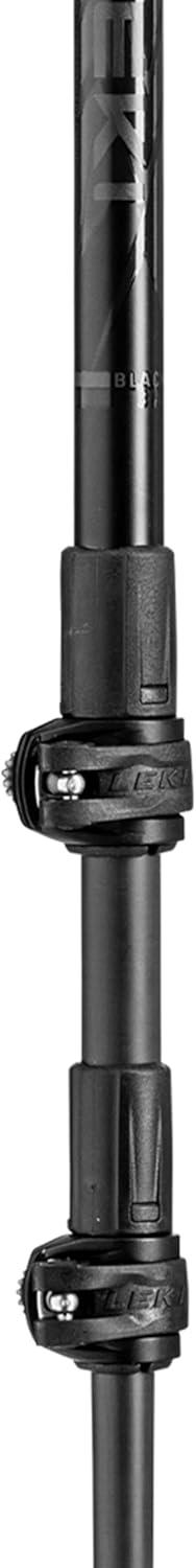 imageLEKI Black Series Carbon Adjustable Lightweight Walking Poles for Trekking ampamp HikingBlackGrayAnthracite