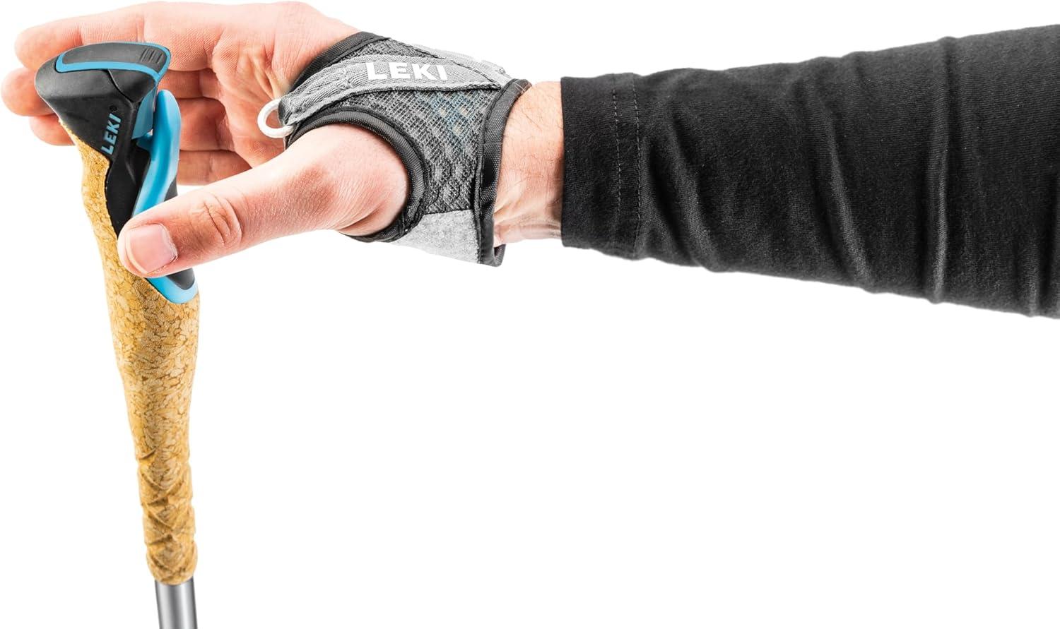 imageLEKI Cross Trail 3 TA Aluminum Adjustable Lightweight Walking Poles for Trekking ampamp HikingBlackBlueAnthracite