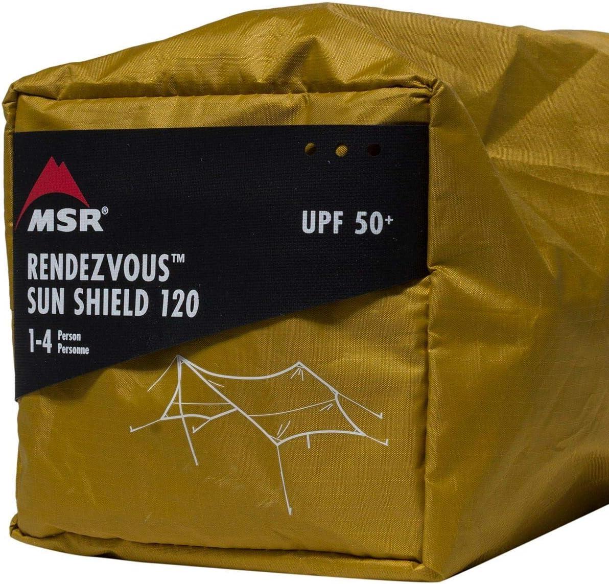 imageMSR Rendezvous Sun Shield Wing Canopy Camping Shelter 120 Square FootAmber