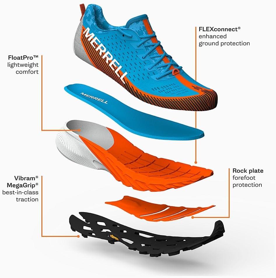 imageMerrell Mens Agility Peak 5 Trail RunnersWhite