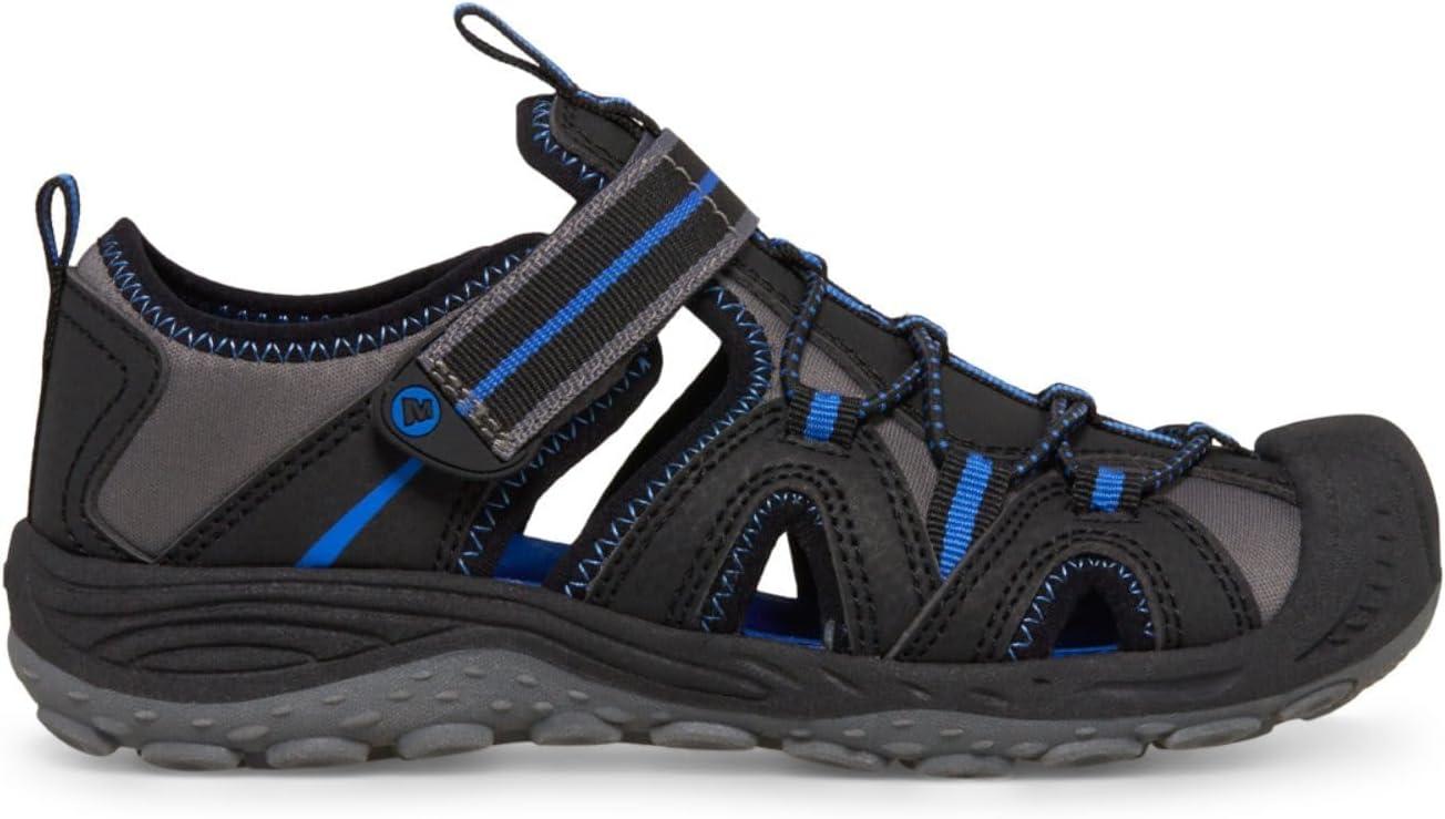 imageMerrell UnisexChild Hydro 2 SandalBlackGreyRoyal