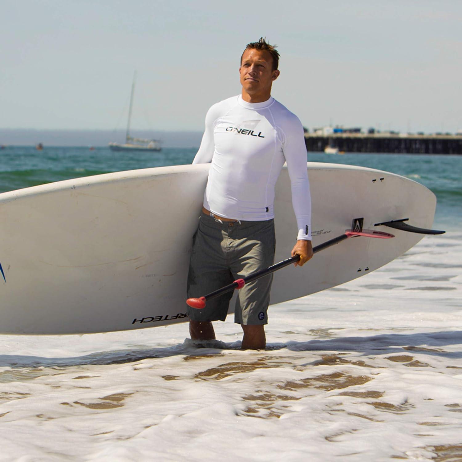 imageONeill Mens Basic Skins UPF 50 Long Sleeve Rash GuardPacific