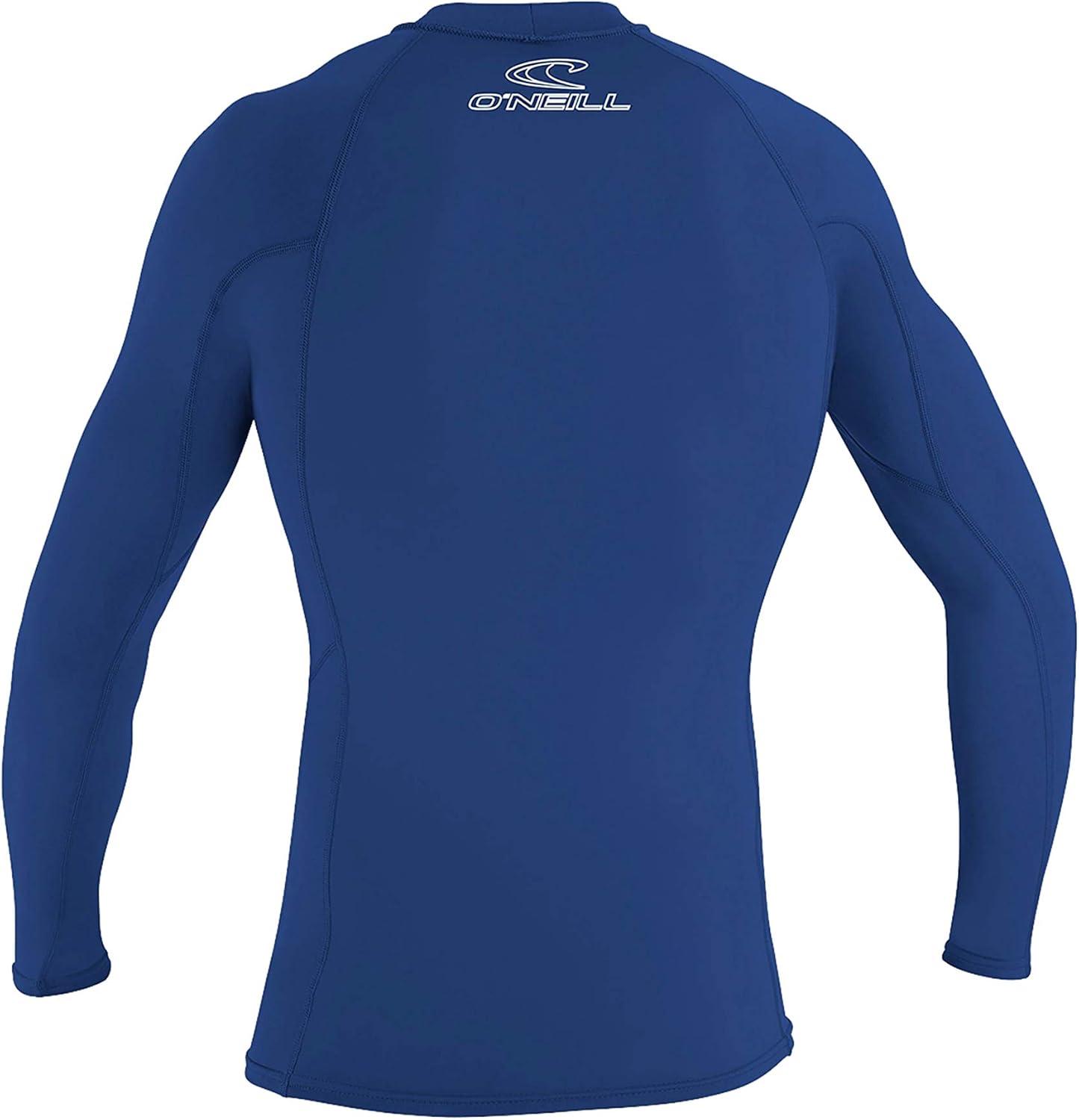 imageONeill Mens Basic Skins UPF 50 Long Sleeve Rash GuardPacific