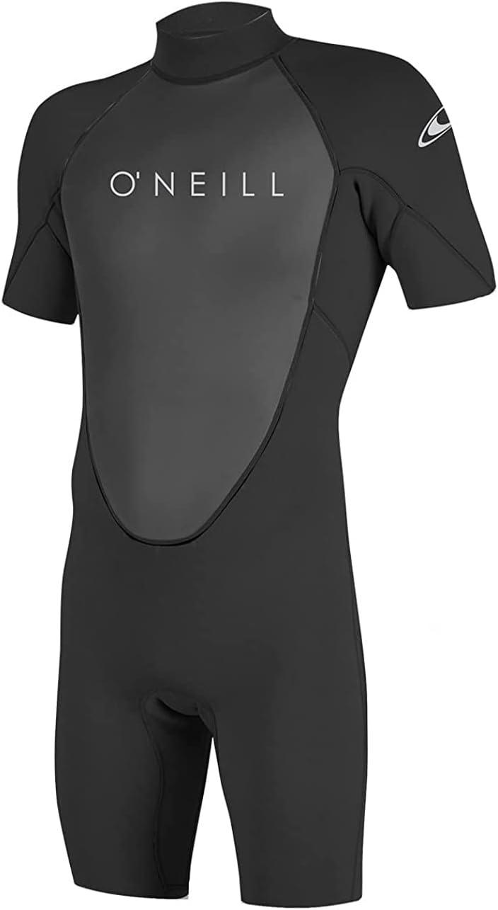 imageONeill Mens Reactor2 2mm Back Zip Short Sleeve Spring Wetsuit Lightweight Warmth with Good Flexibility for Surfing Paddleboarding KayakingBlackBlack