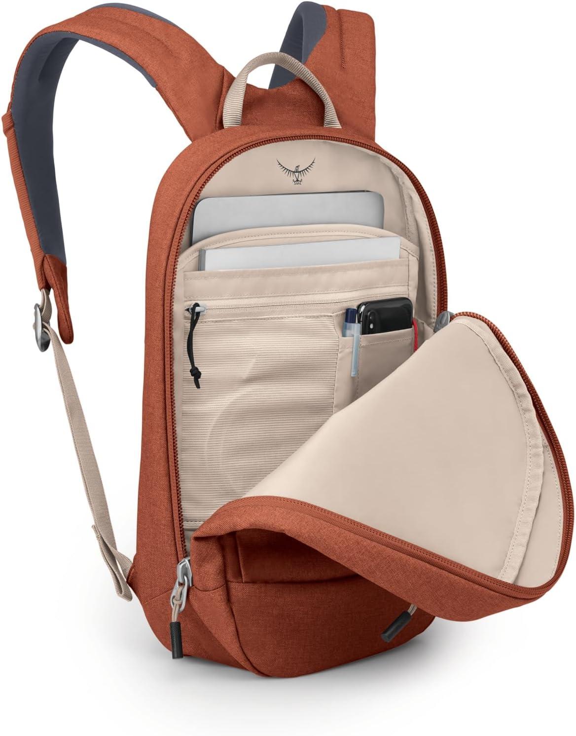 imageOsprey Arcane Small Day Commuter Backpack BlackPorcelain Orange Heather3