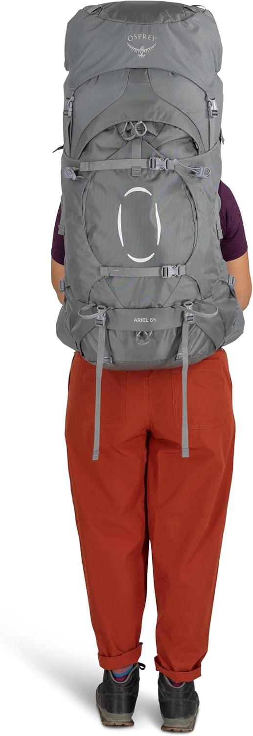 imageOsprey Ariel 65L Womens Backpacking Backpack Black WML Extended FitMedium Gray