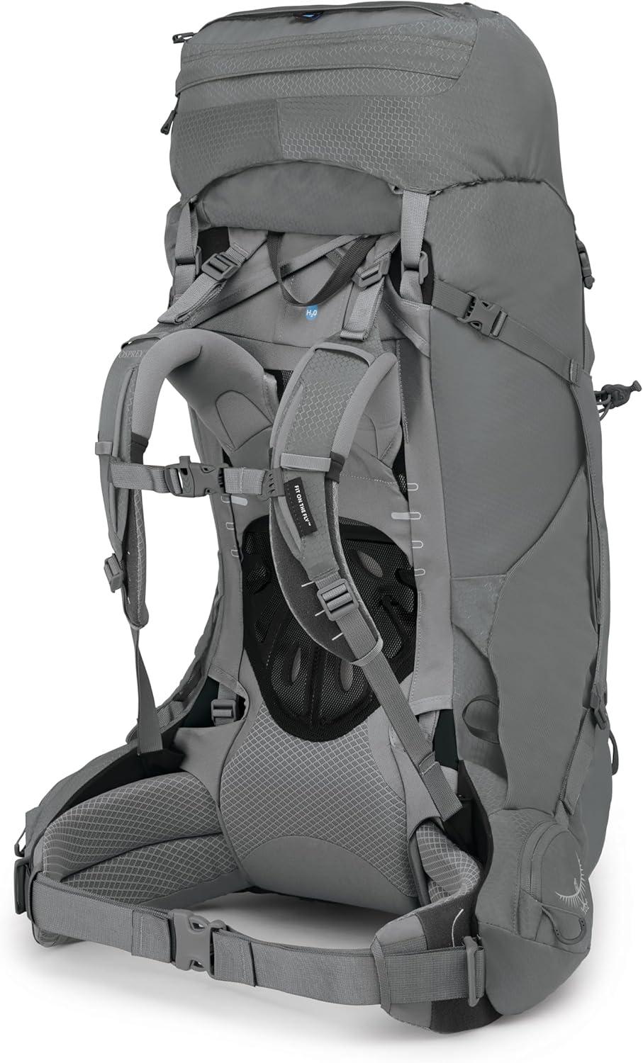 imageOsprey Ariel 65L Womens Backpacking Backpack Black WML Extended FitMedium Gray