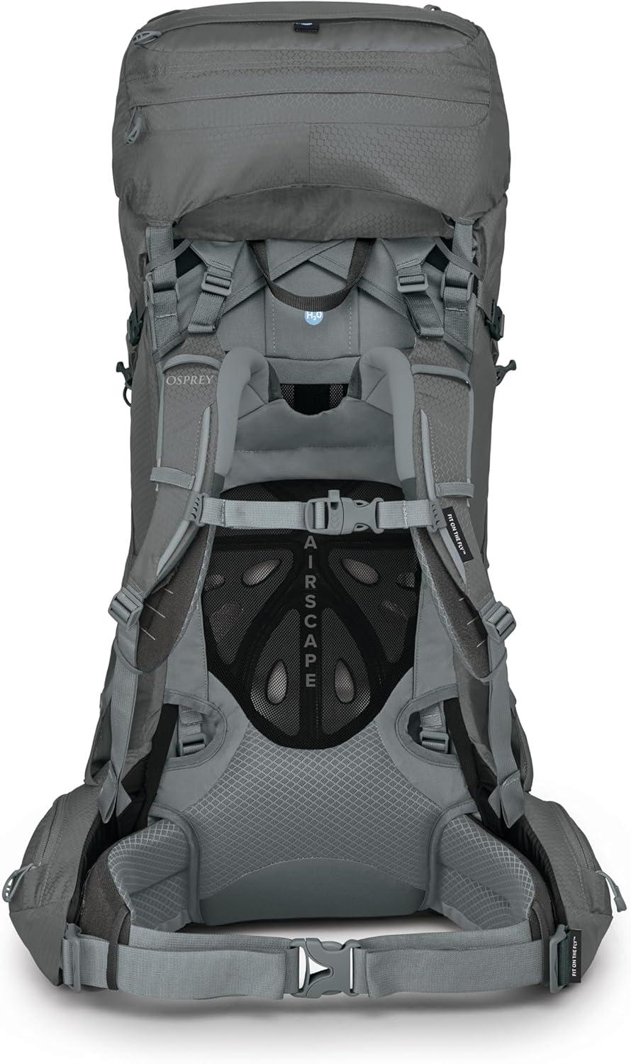 imageOsprey Ariel 65L Womens Backpacking Backpack Black WML Extended FitMedium Gray