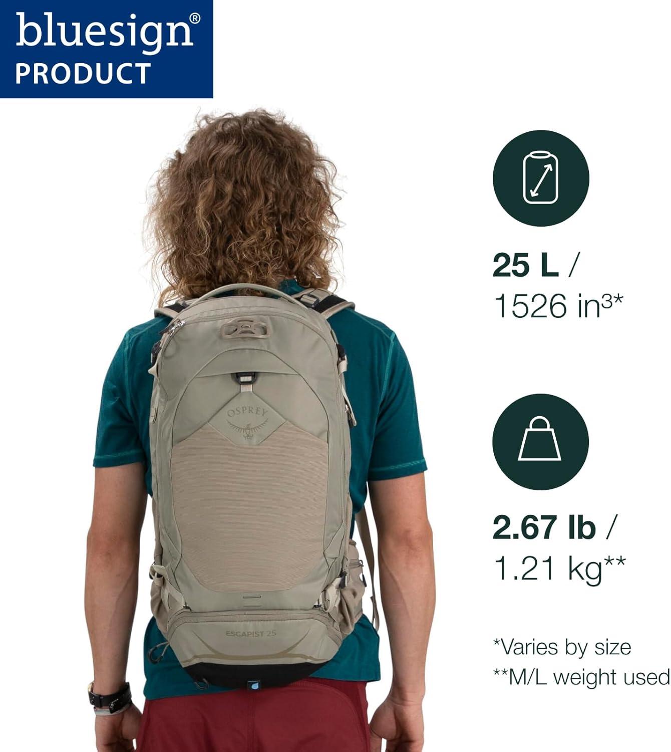 imageOsprey Escapist 20L Biking Backpack Black MediumLargePostal Blue