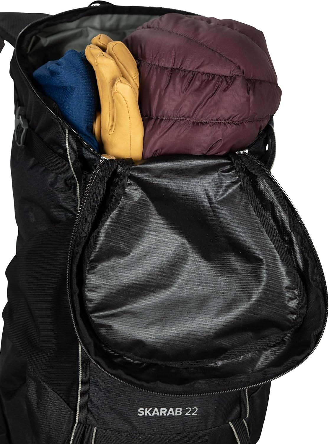 imageOsprey Skarab Mens Hiking Backpack with Hydraulics ReservoirFirestarter Orange