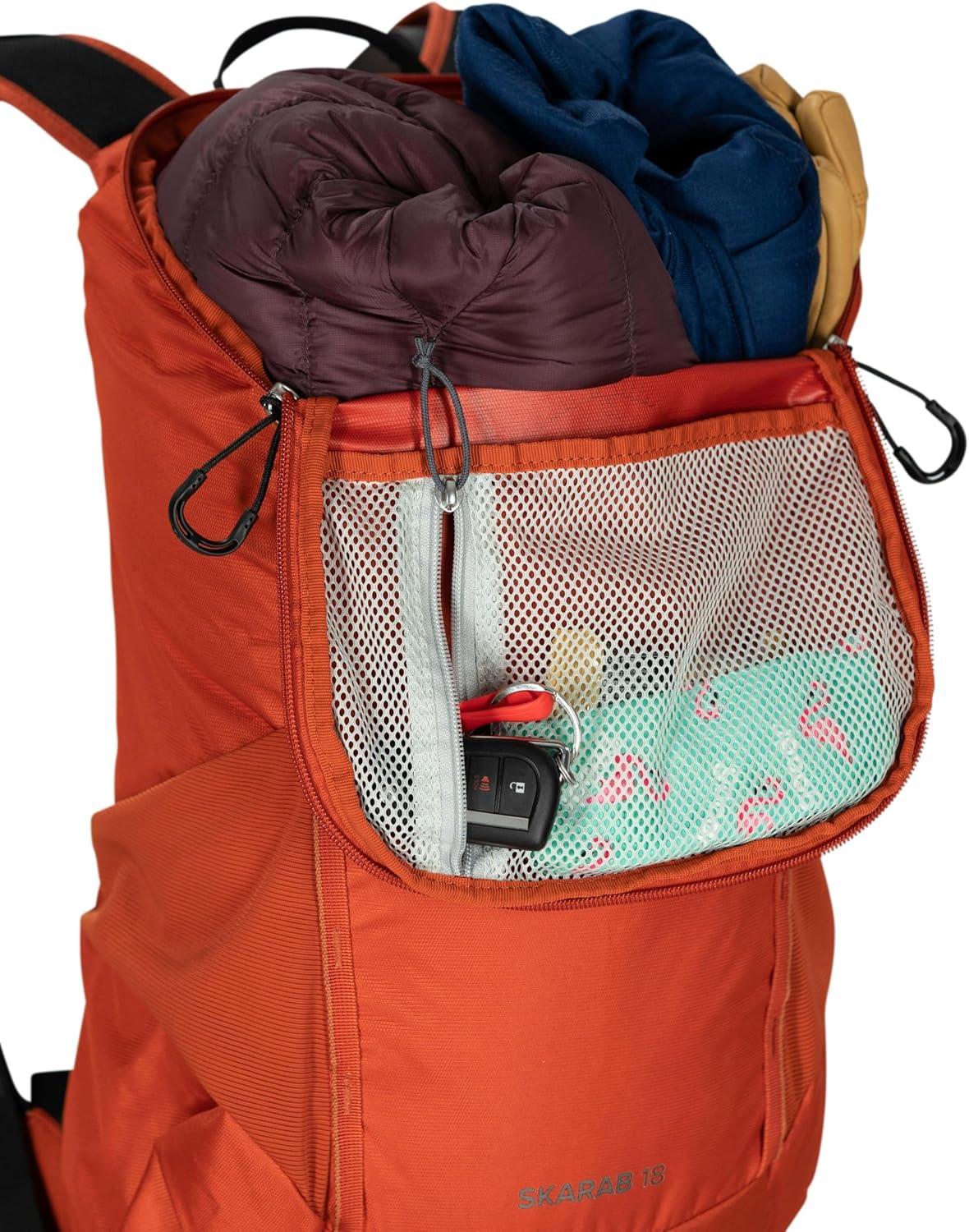 imageOsprey Skarab Mens Hiking Backpack with Hydraulics ReservoirFirestarter Orange