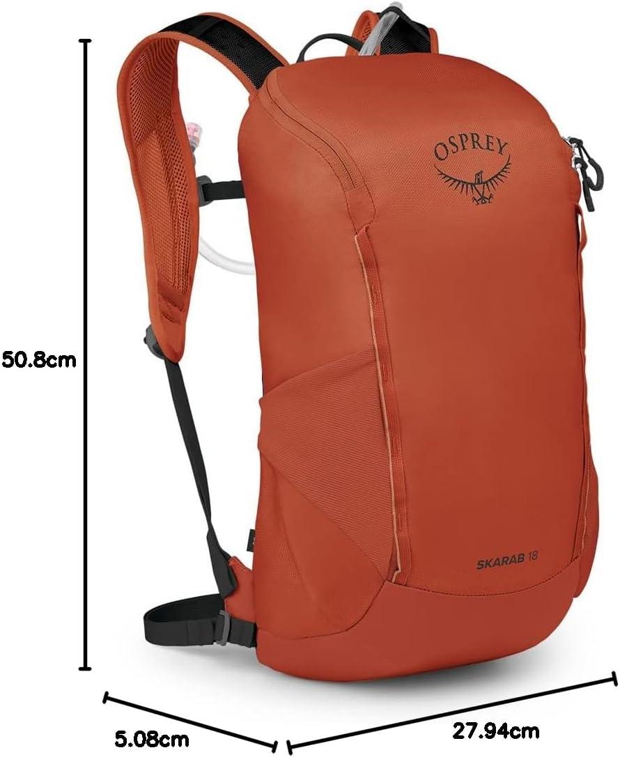 imageOsprey Skarab Mens Hiking Backpack with Hydraulics ReservoirFirestarter Orange